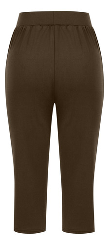 Pantalones Elegantes Y Elásticos Lisos Para Ropa De Mujer De