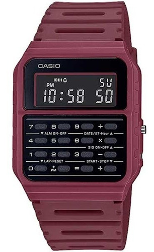 Reloj Casio Calculadora Ca-53wf-4b Digital - Rojo