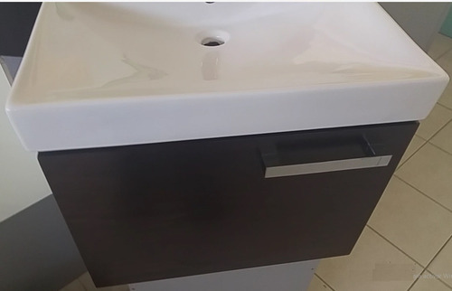 Imagen 2 de 2 de Vanitory De Colgar + Bacha Apoyo Loza Porcelana Naffull