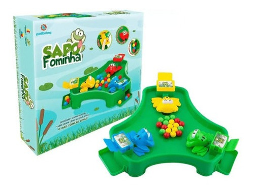 Jogo Sapo Fominha Quem Come Mais Bolinhas Brinquedo