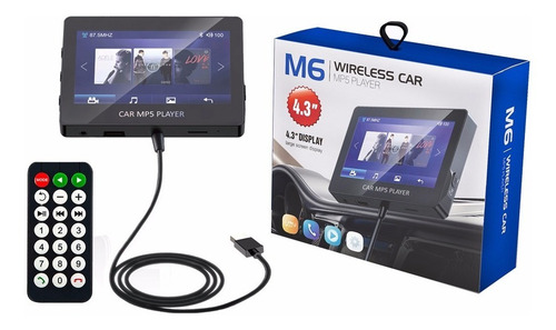 Imagen 1 de 9 de Reproductor Mp5 Bluetooth Auto Estereo Fm Usb Tf