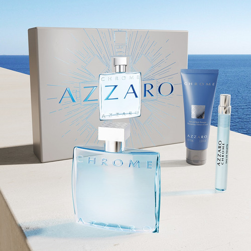 Coffret Chrome Edt 100ml + De Banho 75ml + Mini 10ml