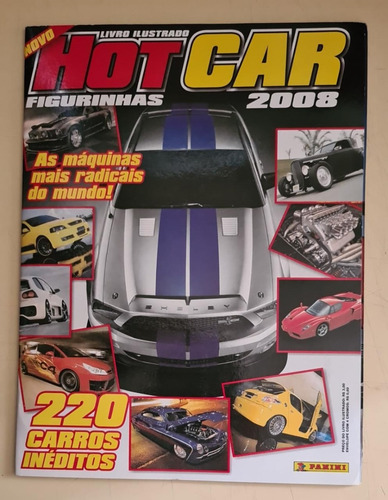 Hot Car 2008 Álbum De Figurinhas Completo Colado