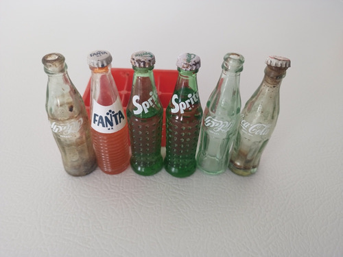 Mini Botellitas Coca Cola, Fanta Y Sprite No. 5 (Usado)