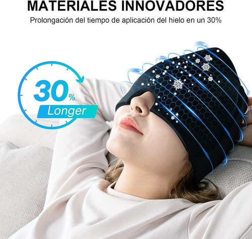 Novedoso Gorro Para Migraña Aliviador De Dolor Cabeza Cara