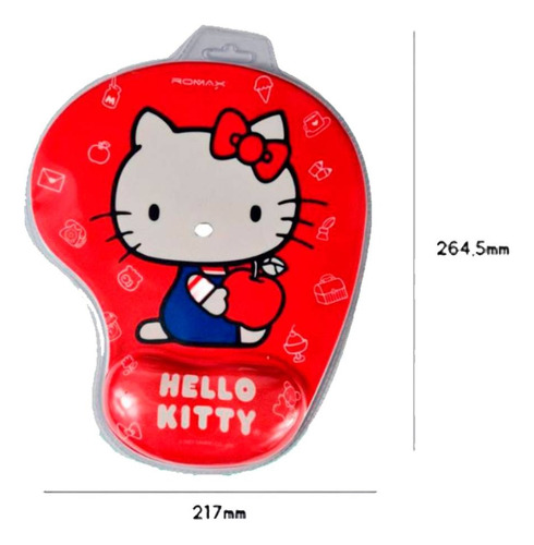 Mouse Pad Ergonomico Gamer Diseño Hello Kitty Reposa Muñeca