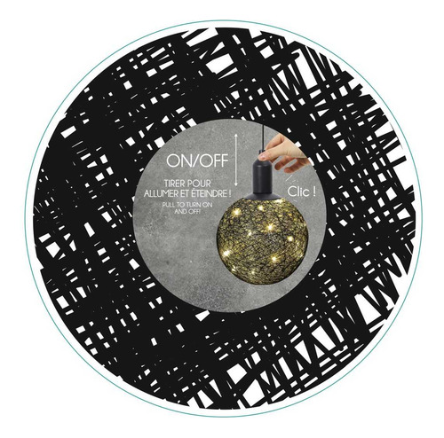 Lámpara Colgante Decorativa Negra 20 Cm La104