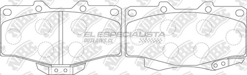 Pastilla Freno Toyota Land Cruiser Prado 3.0 2002 Nibk Del