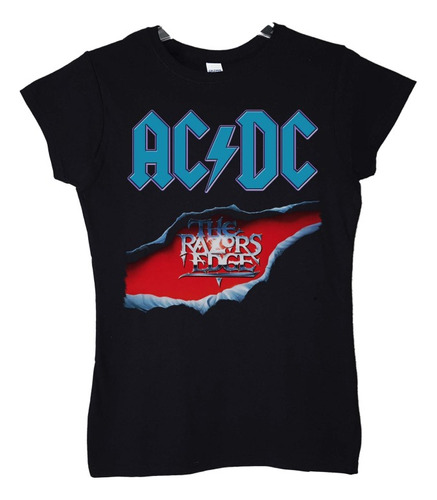 Polera Mujer Ac Dc The Razors Edge Rock Abominatron