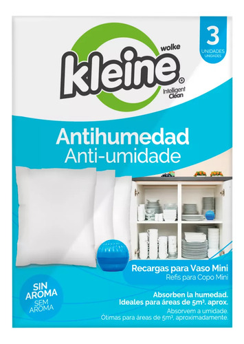 Absorbente Humedad Repuesto Mini 3x80g Cada Uno