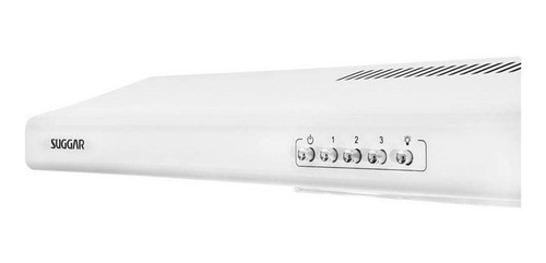 Imagem 2 de 3 de Depurador de Cozinha Suggar Slim aço inoxidável de parede 80cm x 8.5cm x 48cm branco 127V/220V