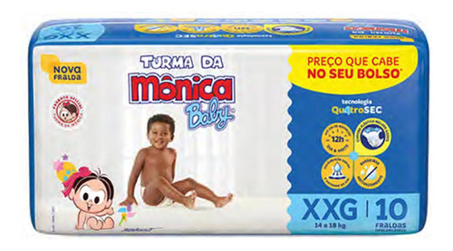 Fralda Turma Da Mônica Baby Jumbinho