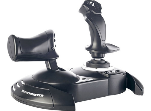 Joystick Manche T.flight Hotas One Thrustmaster Simulador Cor Preto Com Detalhes Em Branco