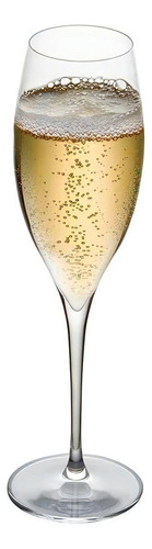 Copa Champagne Cristal X 6 Unid Vidrio Nude Terroir 310 Cc Color Transparente