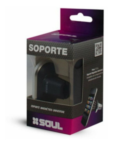 Imagen 2 de 3 de Soporte Celular Magnético Para Auto Universal Soul