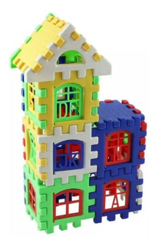 Rompecabezas Bloques De Construccion Casita 3d 24 Piezas