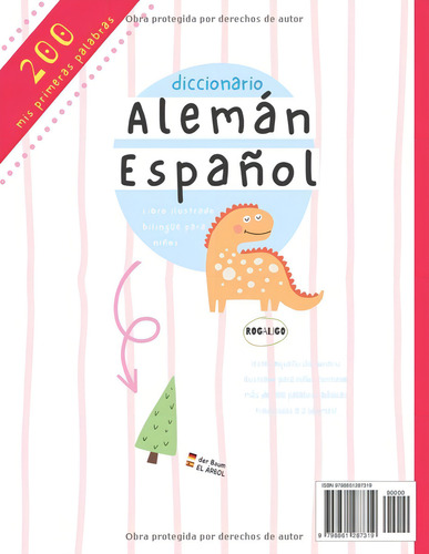 Primeras 200 Palabras En Alemán Y Español Diccionario Para Niños, De Rogaligo. Editorial Independently Published, Tapa Pasta Blanda, Edición 1 En Español, 2023