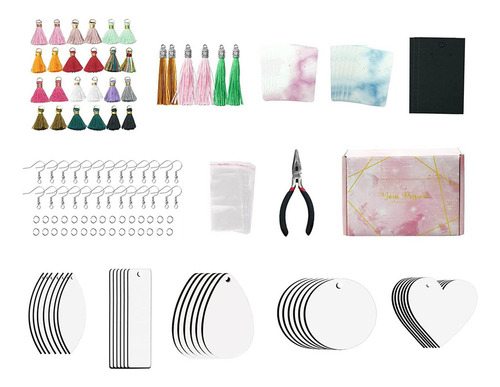 182 Uds. Pendientes De Sublimación En Blanco Accesorios De
