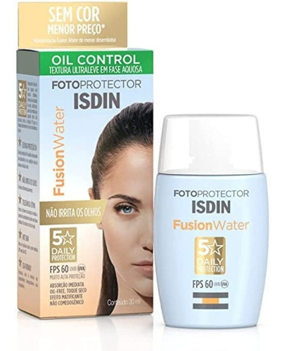 Protetor Solar Facial Isdin Fusion Water Fps 60 - 30ml