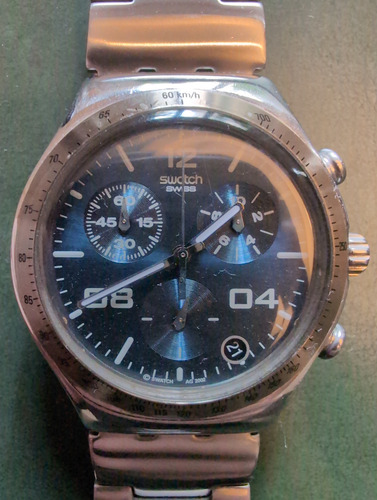 Swatch Irony Chrono Blustery 40mm Gris Azul (Usado)