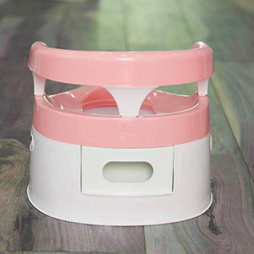 Baño Entrenador Para Bebes Con Cajon Deslizante Color Rosa