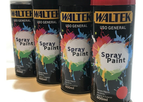 Pintura Aerosol Spray Esmalte Negro Mate Tubo .x 1 T420