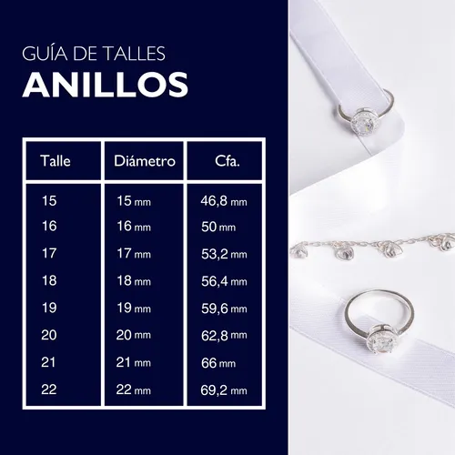 Anillo Piedra Zafiro Ovalada Plata 925 Plateado 17