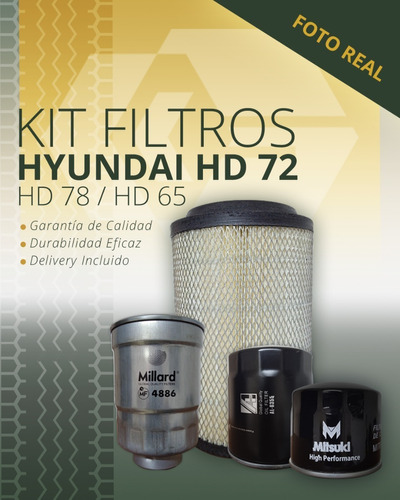 Kit De Filtros Hyundai Hd72 / Hd78 / Hd65