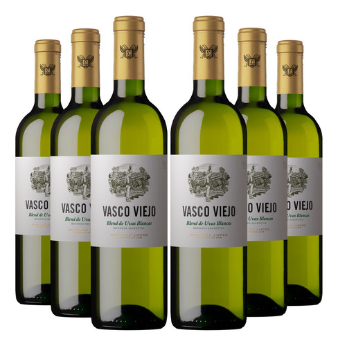 Vino Blanco Vasco Viejo Lopez 750ml X6