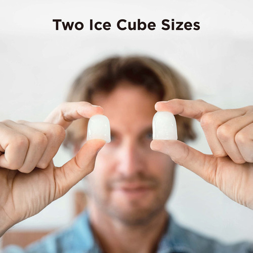 Máquina De Hacer Hielo Para Encimera Autolimpiable 26 Libras Color