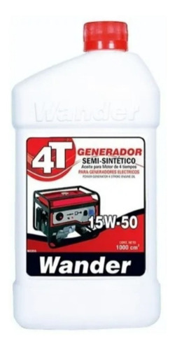 Aceite Generador Electrico 15w50 4t Semisint. 1 Lt Wander