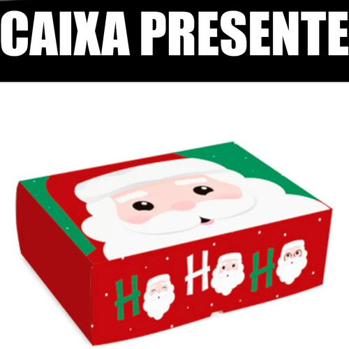 Caixa Presente Natal Cesta Festa Na Caixa Presente Promoção