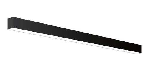 Decorativo Colgante Led Lineal 45w 1.2m Aluminio Negro Blanc