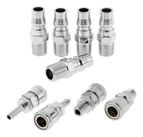 9 Pcs Conector Neumático Acoplamiento Acoplador De