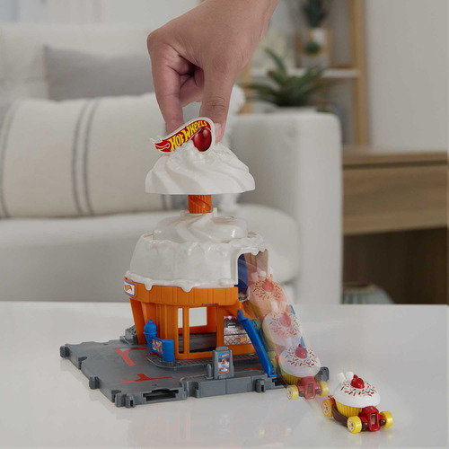 Hot Wheels City Pista Lugares Favoritos Heladería