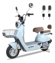 Comprar HONEYWHALE Bicicleta Eléctrica Motor MAX 800W Velocidad MAX 45KM\u002FH Autonomía 60KM Bateria 20AH Honey Whale Moto Electrico Una Color Azul claro