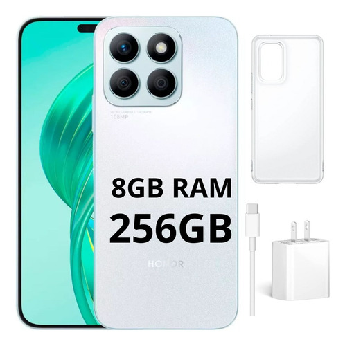Celular Honor X8b Plata 256gb 8gb Ram Dual Sim 108 Mpx Plateado