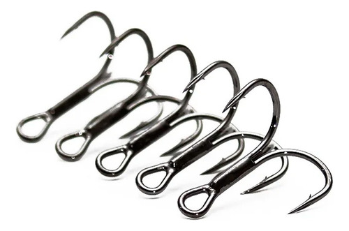 Pack Anzuelos Triple#2 Reforzadosx4 Pesca Sierra/bonito 5psc