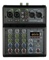Comprar Gochanmi Mini4 Mezcladora Amplificada Potenciada 4 Canales
