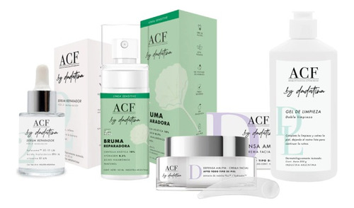 Kit Full Sensitive Acf By Dadatina Serum2+ Bruma+ Gel+crema 