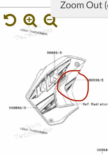Imagen 4 de 4 de Calcomanía Original Klr 650 Kawasaki Klr650