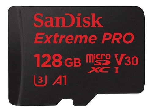 Tarjeta de memoria SanDisk SDSQXCG-128G-GN6MA  Extreme Pro con adaptador SD 128GB