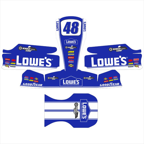 Adesivos Kart - Réplica Nascar Jimmy Johnson Lowe's