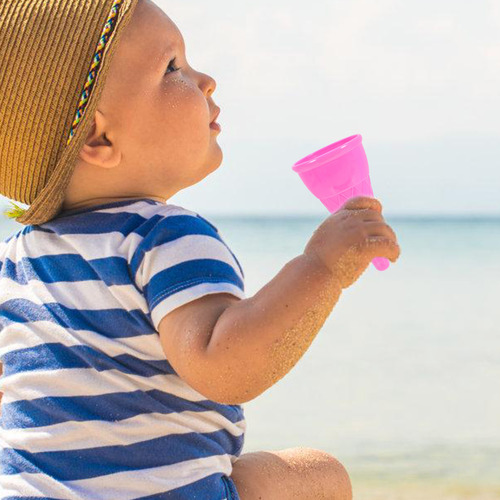 Juego De 5 Cucharas De Playa Para Niños Con Forma De Cono De