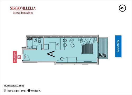 Imagen 7 de 8 de Monoambiente En Venta En Rosario