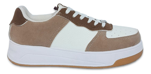 Zapatillas Mujer Urbanas Moda Sneakers Acordonadas (ol/nata)