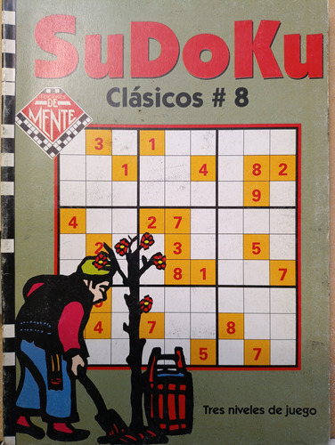 Revista Sudoku Clásicos #8 - Demente - 3 Niveles De Juego