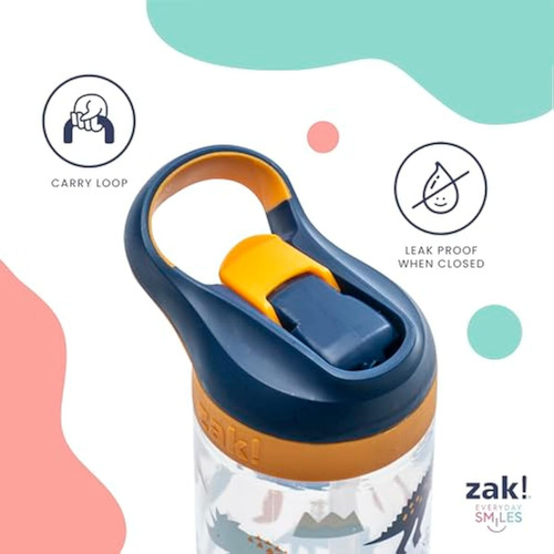 Zak Designs Atlantic - Botella De Agua Para Niños