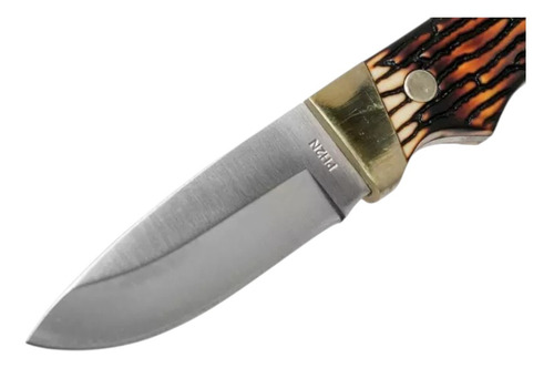 Navaja Cuchillo Caza Uncle Henry Ph2ncp Con Funda Café
