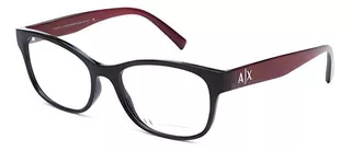 Lentes Monturas Armani Exchange Ax3076 Negro Vino Mujer